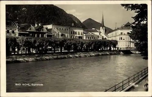 Ak Bad Ischl in Oberösterreich, Esplanade