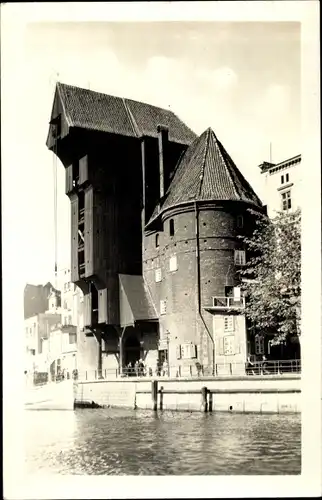 Foto Ak Gdańsk Danzig, Krantor