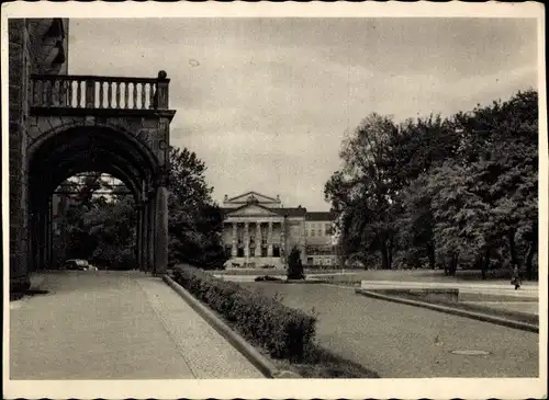 Ak Poznań Posen, Anlagen mit Theater und Universität