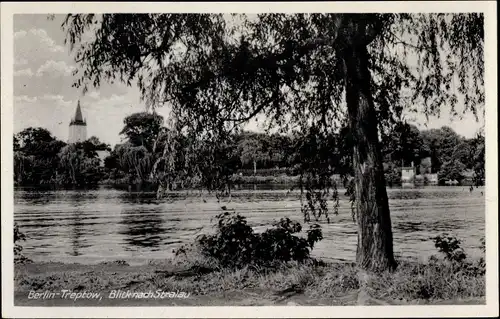 Ak Berlin Treptow, Blick nach Stralau