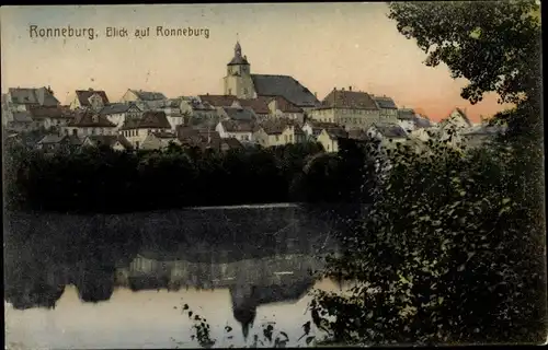 Ak Ronneburg in Thüringen, Blick auf den Ort