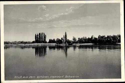 Ak Schwerin Storkow in der Mark, Blick auf den Ort