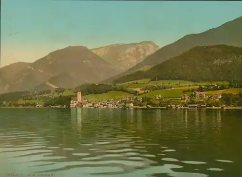 Foto St. Wolfgang im Salzkammergut Oberösterreich, Blick auf den Ort