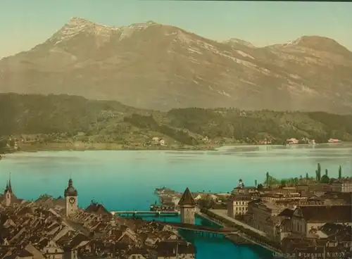 Foto Luzern Stadt Schweiz, Stadtansicht