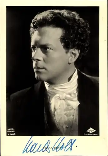 Ak Schauspieler Hans Holt, Portrait, Autogramm