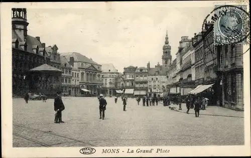 Ak Mons Wallonien Hennegau, La Grand' Place