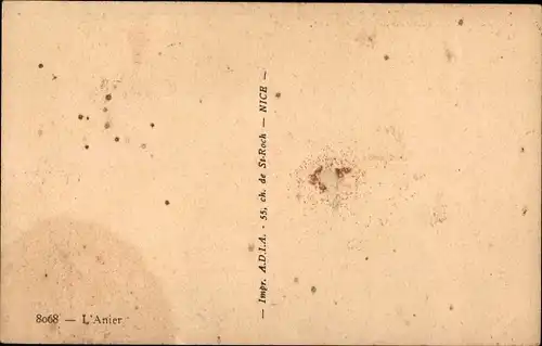 Ak L'Anier, Maghreb, Esel, Ortsansicht