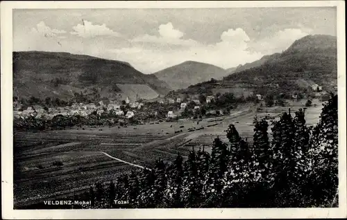 Ak Veldenz an der Mosel, Panorama