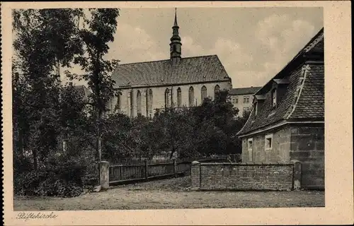 Ak Himmelkron in Oberfranken, Stiftskirche, Industrieschule