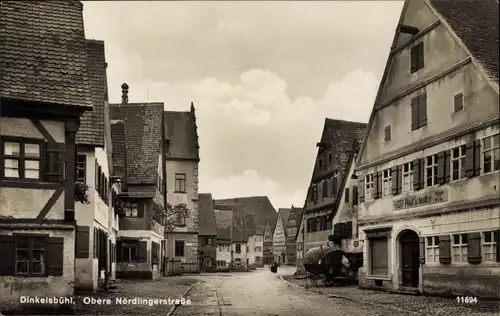 Ak Dinkelsbühl in Mittelfranken, Obere Nördlingerstraße