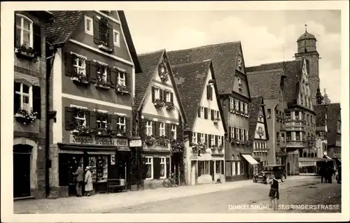 Ak Dinkelsbühl in Mittelfranken, Segringerstraße, Geschäfte