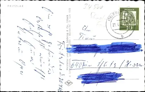 Ak Fritzlar in Hessen, Panorama