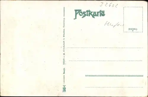 Ak Vlotho an der Weser, Weserpartie vom Amthausberg, Weserlied