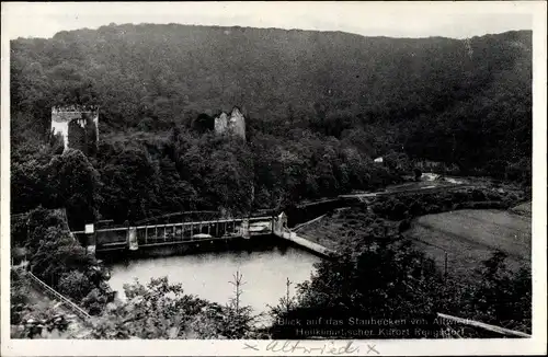 Ak Altwied Neuwied in Rheinland Pfalz, Blick auf das Staubecken