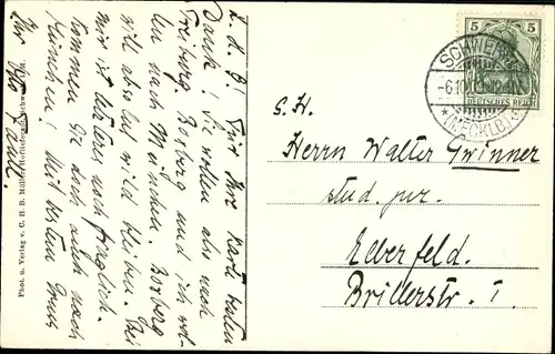 Ak Schwerin in Mecklenburg, Schlosskirche, Außenansicht