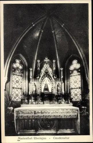 Ak Marienthal im Rheingau Geisenheim am Rhein Hessen, Gnadenaltar