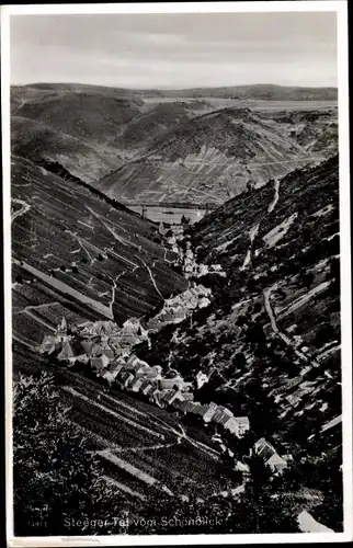 Ak Steeg Bacharach am Rhein, Steeger Tal vom Schönblick