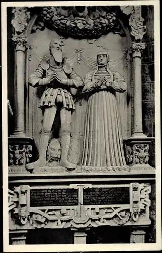 Ak Simmern im Hunsrück, Wandgräber in der Stephanskirche, Pfaltgraf Johann II, Beatrix