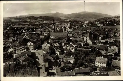 Ak Deggendorf in Niederbayern, Ortsansicht, Panorama