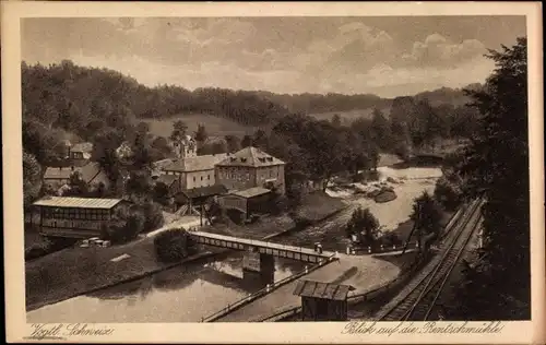 Ak Rentzschmühle Pöhl im Vogtland, Gesamtansicht