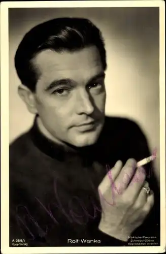Ak Schauspieler Rolf Wanka, Portrait, Autogramm