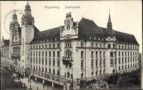 Ak Magdeburg an der Elbe, Justizpalast