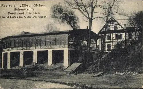 Ak Hohenwarthe Möser Jerichower Land, Restaurant Elbschlößchen