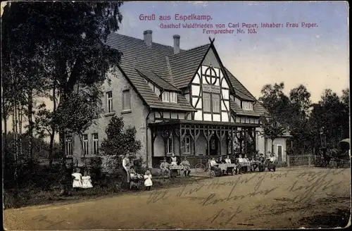 Ak Espelkamp in Westfalen, Gasthof Waldfrieden