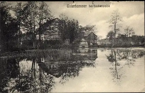 Ak Unterhammer bei Luckenwalde, Ortspartie