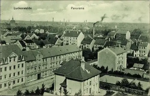 Ak Luckenwalde in Brandenburg, Stadtpanorama