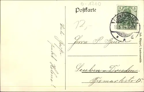 Ak Luckenwalde in Brandenburg, Stadtpanorama