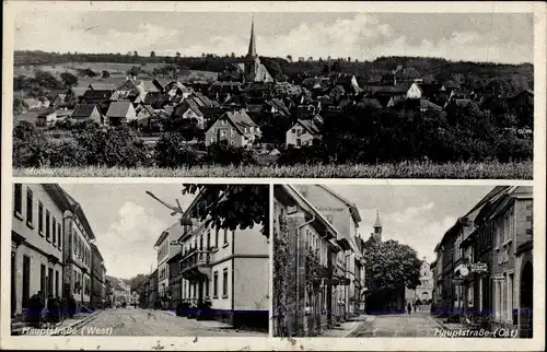 Ak Mudau im Odenwald Baden, Totalansicht der Ortschaft, Hauptstraße