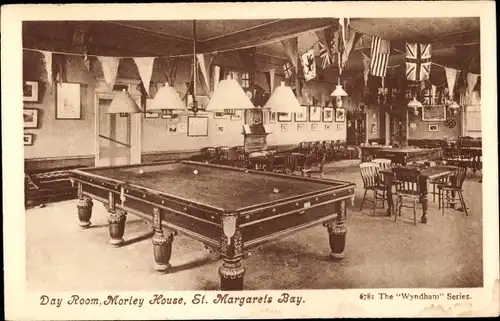 Ak Saint Margaret's at Cliffe Kent, Day Room, Morley House, Billard