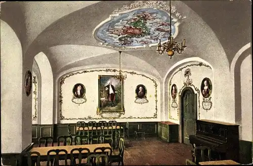 Ak Salzburg, Stieglkeller in der Festungsgasse, Mozartzimmer