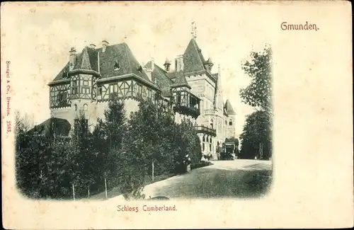 Ak Gmunden in Oberösterreich, Schloss Cumberland