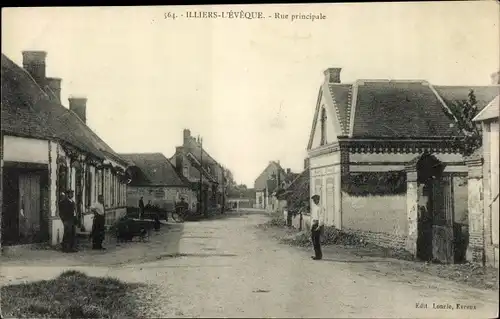 Ak Illiers l’Évêque Eure, Rue principale