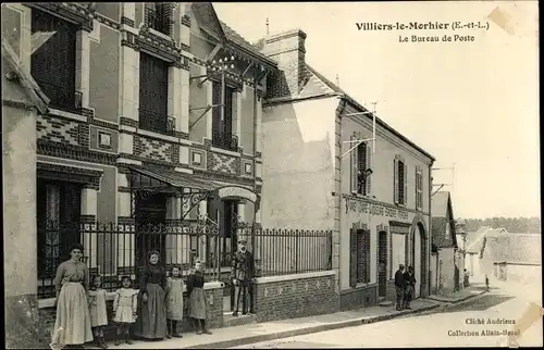 Ak Villiers le Morhier Eure et Loir, Le Bureau de Poste