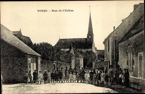 Ak Voise Eure et Loir, Rue de l'Eglise