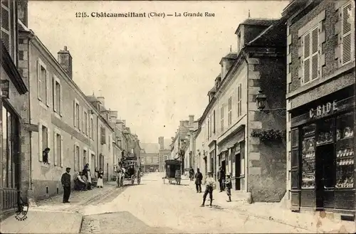 Ak Châteaumeillant Cher, La Grande Rue