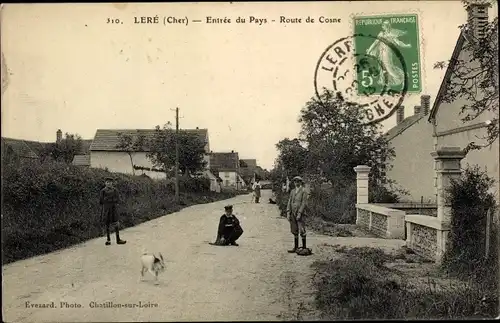 Ak Léré Cher, Entrée du Pays, Route de Cosne