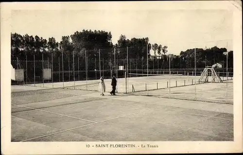 Ak Saint Florentin Yonne, Le Tennis