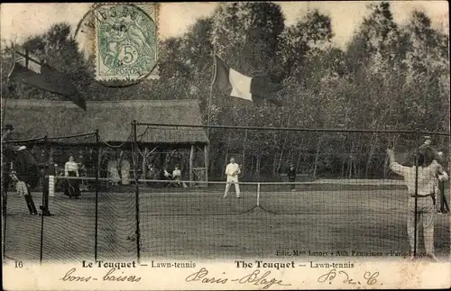 Ak Le Touquet Paris Plage Pas de Calais, Lawn tennis