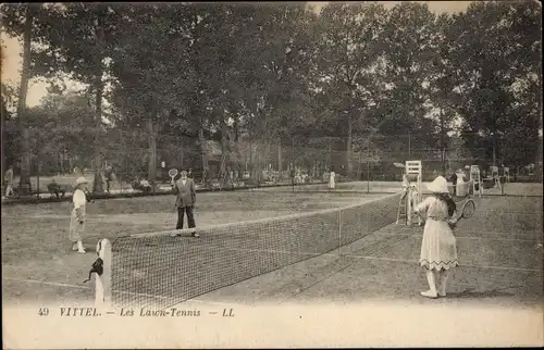 Ak Vittel Lothringen Vosges, Les Lawn Tennis