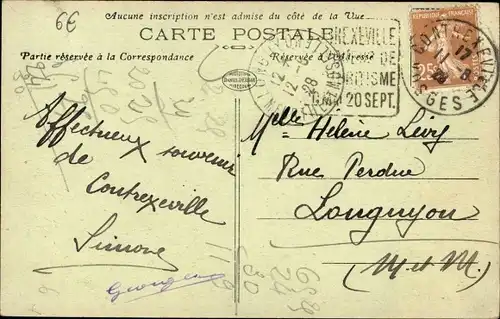 Ak Contrexéville Lothringen Vosges Partie am Tennisplatz