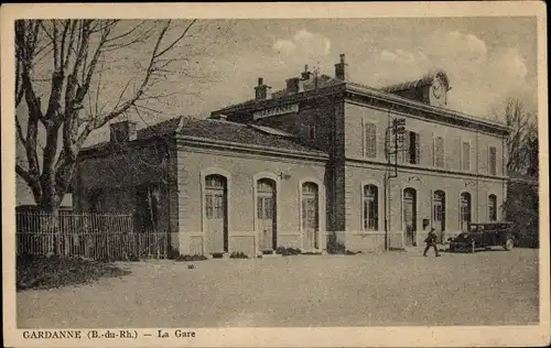 Ak Gardanne Bouches du Rhone, Bahnhof