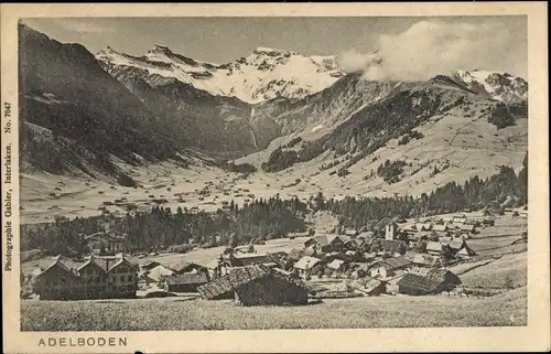 Ak Adelboden Kanton Bern Schweiz, Gesamtansicht