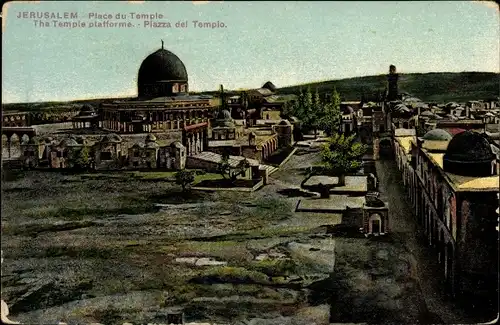 Ak Jerusalem Israel, Place du Temple
