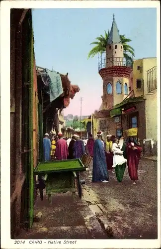 Ak Cairo Kairo Ägypten, Native Street