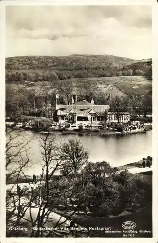Ak Göteborg Schweden, Slottskogen, Vila Bandets, Restaurant