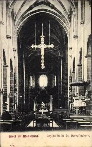 Ak Maastricht Limburg Niederlande, St. Servatiuskerk